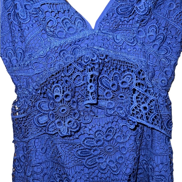 Guess Blue Solstice Lace Dress | Size 2 - Picture 4 of 9